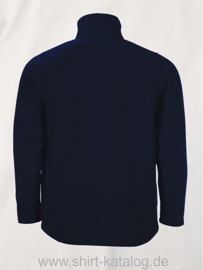 10092-Sols-Mens-Softshell-Zip-Jacket-Race-french-navy-back-view