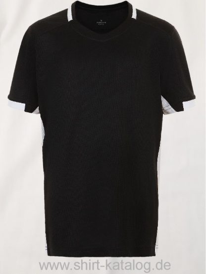11531-Sols-Classico-Kids-Contrast-Shirt-Black-White