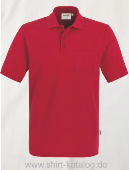 15884-Hakro-Pocket-Poloshirt-Top-802-Rot