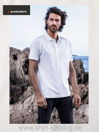 16557-4100-Promodoro-Men’s Heavy Polo Pocket