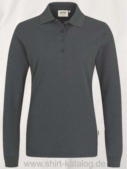 18183-Women-Longsleeve-Poloshirt MIKRALINAR-215-anthrazit