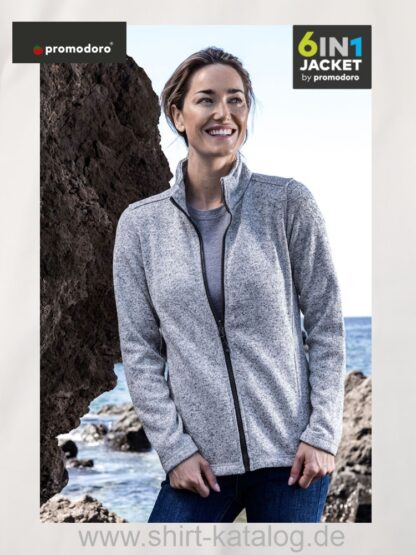 26074-7725-Promodoro-Womens Knit Fleece Jacket C+