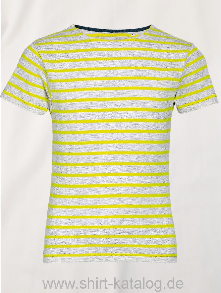 26161-Sols-Kids-Round-Neck-Striped-T-Shirt-Miles-Ash-Lemon