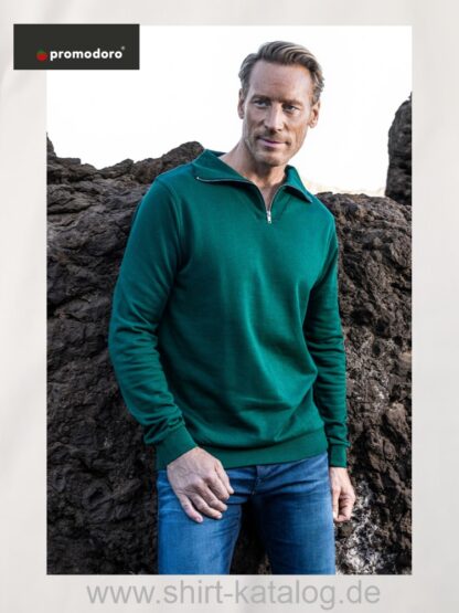 5050-16575-Promodoro-Men’s Troyer Sweater