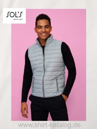 L01436-27142-Sols-Men`s Lightweight-Bodywarmer-Wave