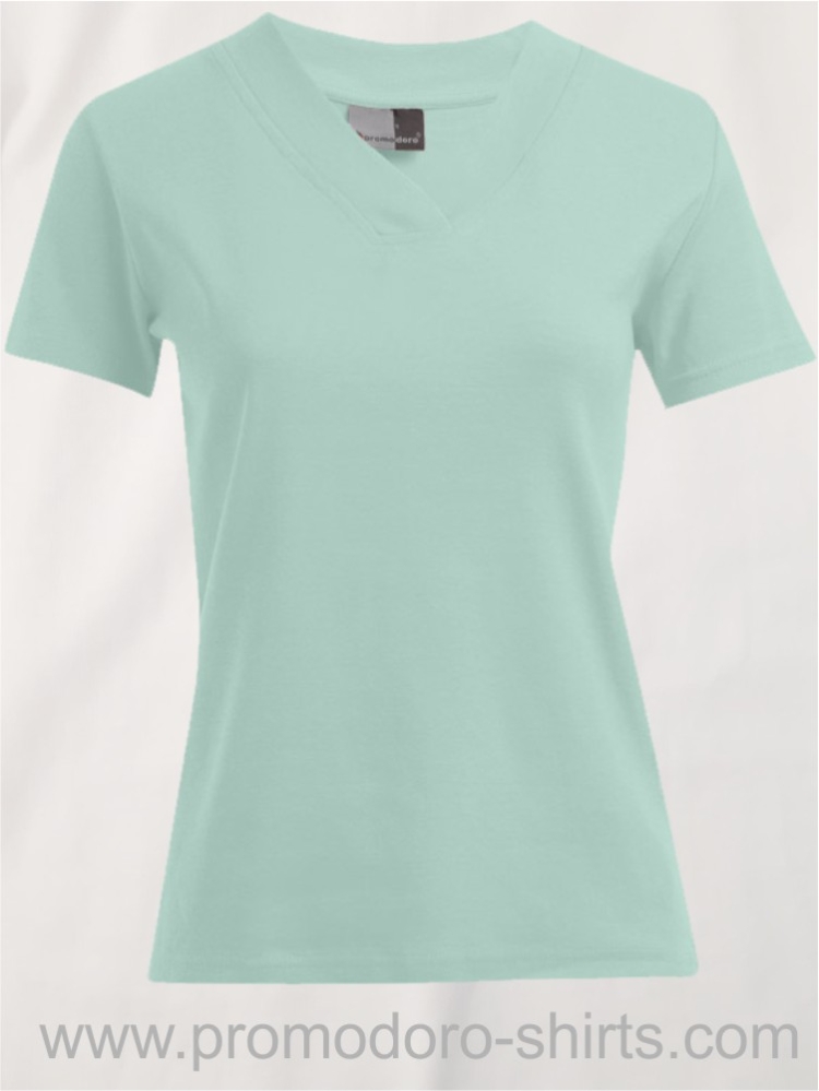 Women's Rib V-Neck-T-3051 – Bild 7