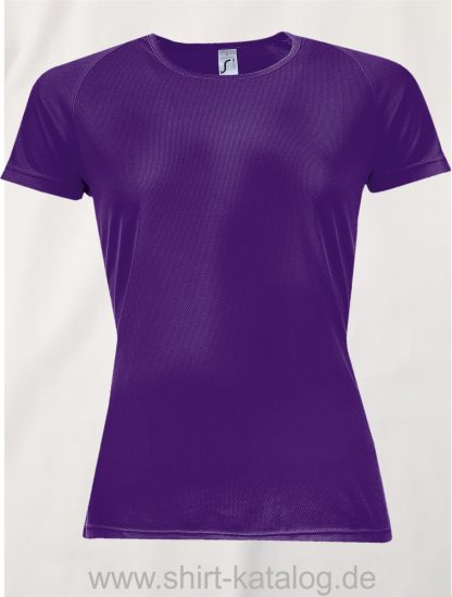 10182-Sols-Women-Raglan-Sleeves-T-Sporty-Dark-Purple