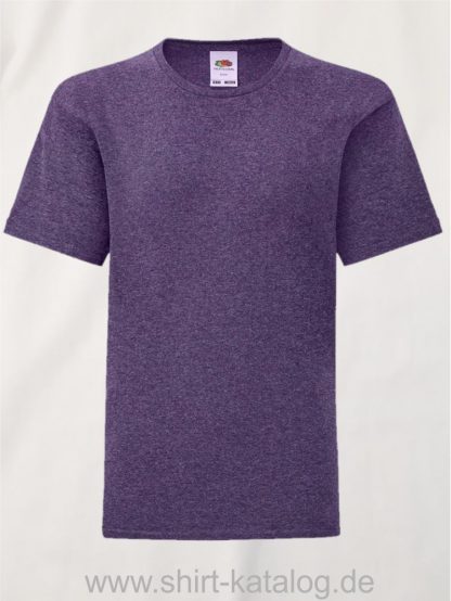 11657-Fruit-Of-The-Loom-Kids-Iconic-T-F130K-Heather-Purple