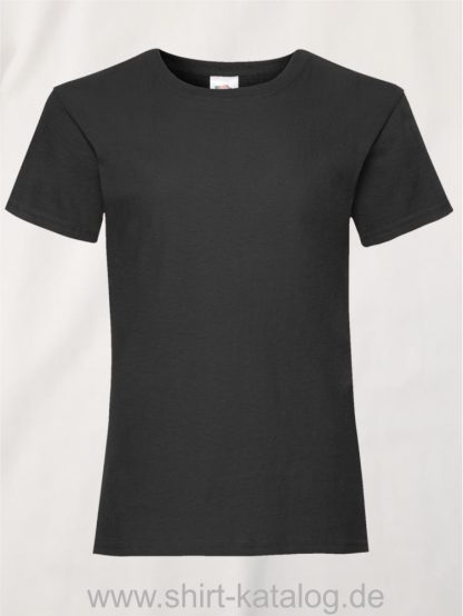 23255-Fruit-Of-The-Loom-Girls-Valueweight-T-F288K-Black