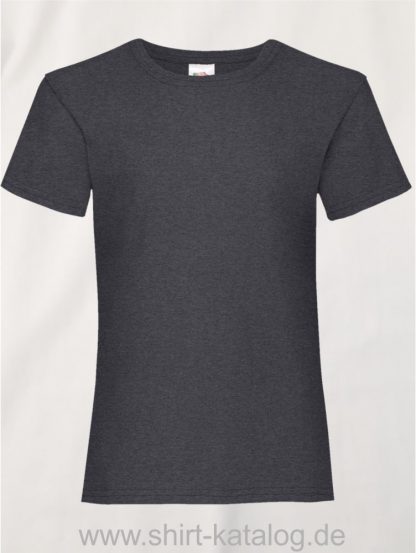 23255-Fruit-Of-The-Loom-Girls-Valueweight-T-F288K-Dark-Heather-Grey