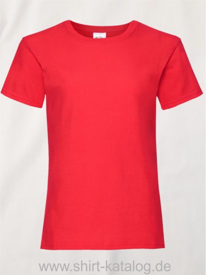 23255-Fruit-Of-The-Loom-Girls-Valueweight-T-F288K-Red