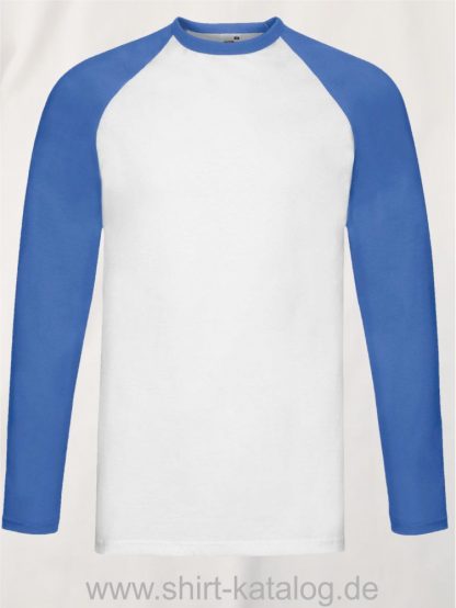23274-Fruit-of-the-Loom-Longsleeve-Baseball-T-White-Royal