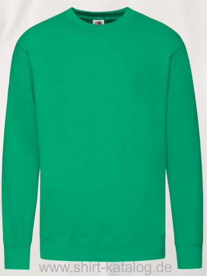 23288-Fruit-of-the-Loom-New-Lightweight-Set-In-Sweat-Kelly-Green