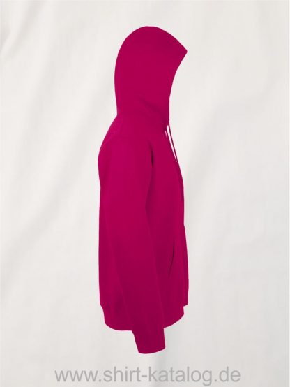 25845-Sols-Unisex-Hooded-Sweat-Shirt-Snake-fuchsia-side-view