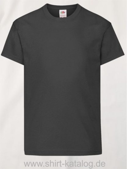 26016-Fruit-Of-The-Loom-Original-T-Kids-F110K-Black