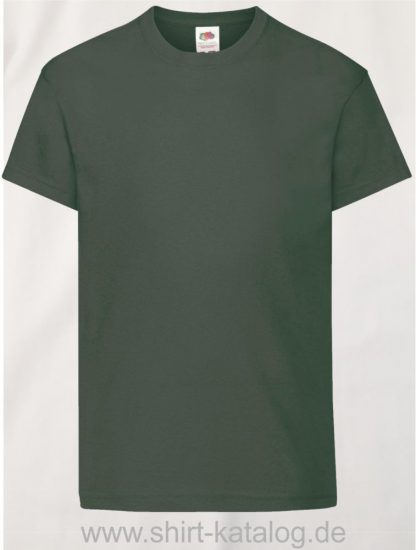 26016-Fruit-Of-The-Loom-Original-T-Kids-F110K-Bottle-Green
