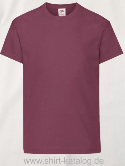 26016-Fruit-Of-The-Loom-Original-T-Kids-F110K-Burgundy