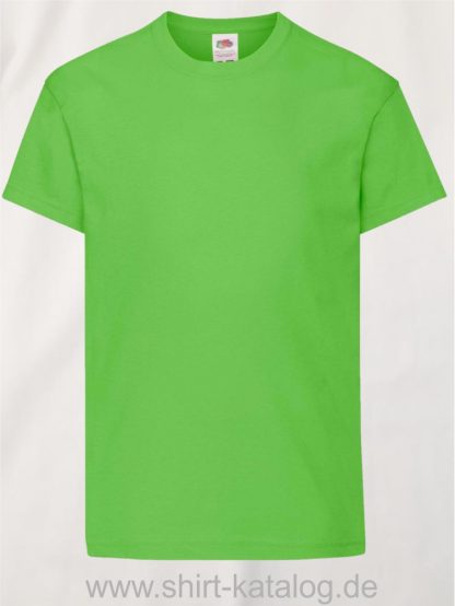 26016-Fruit-Of-The-Loom-Original-T-Kids-F110K-Lime