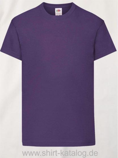 26016-Fruit-Of-The-Loom-Original-T-Kids-F110K-Purple