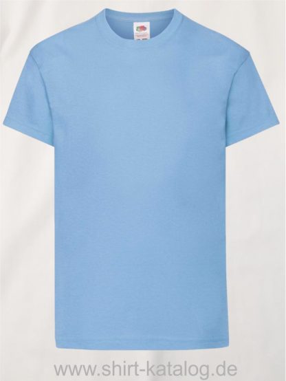 26016-Fruit-Of-The-Loom-Original-T-Kids-F110K-Sky-Blue