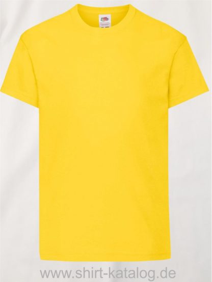 26016-Fruit-Of-The-Loom-Original-T-Kids-F110K-Yellow
