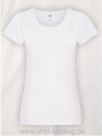 26018-Fruit-Of-The-Loom-Ladies-Original-T-F111-Weiss