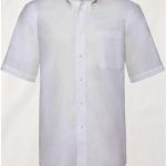 26047-Fruit-of-the-Loom-Short-Sleeve-Oxford-Shirt-Men-White