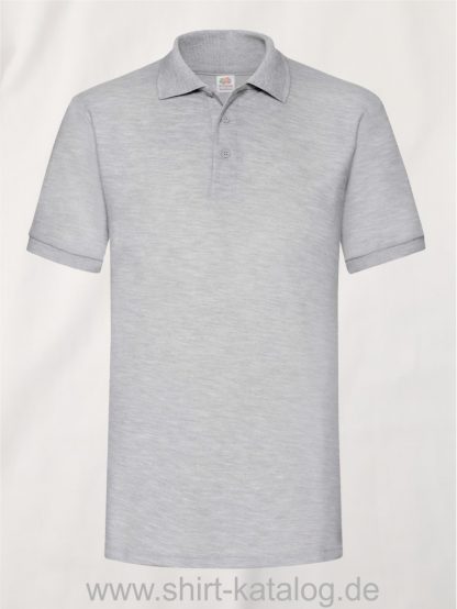 6535-Heavy-Piqué-Polo-Heather-Grey