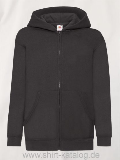 Classic-Hooded-Sweat-Jacket-Kids-Black