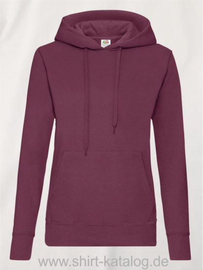 Classic-Hooded-Sweat-Lady-Fit-Burgundy