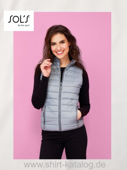 L01437-27141-Sols-Women`s Lightweight-Bodywarmer-Wave