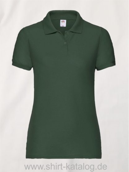 LADIES-6535-POLO-Bottle-Green