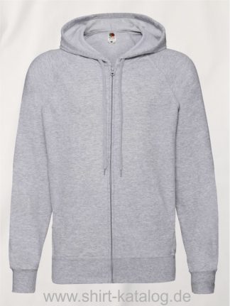 Lightweight-Hooded-Sweat-Jacket-Heather-Grey