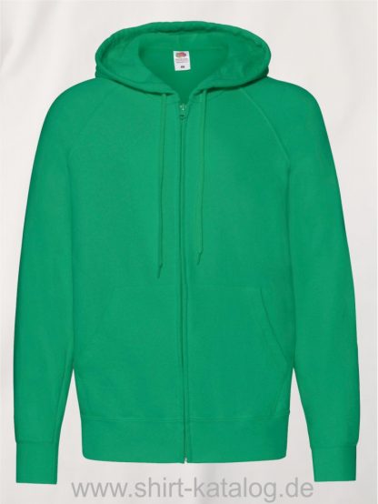 Lightweight-Hooded-Sweat-Jacket-Kelly-Green