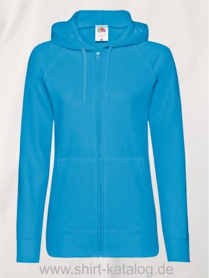 Lightweight-Hooded-Sweat-Jacket-Lady-Fit-Azure-Blue