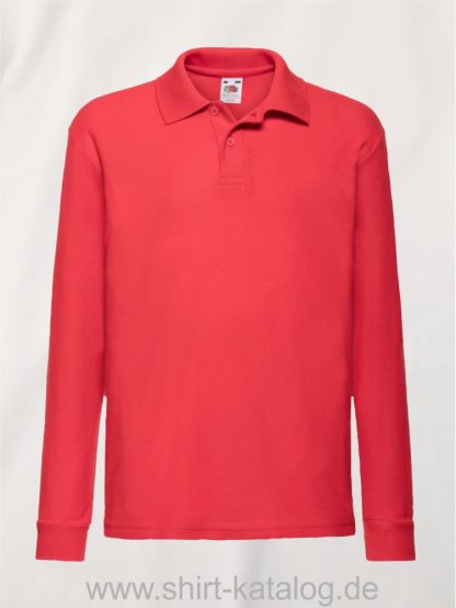 Long-Sleeve -6535-Polo-Kids-Red