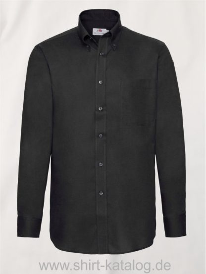 Men´s-Long-Sleeve-Oxford-Shirt-Black