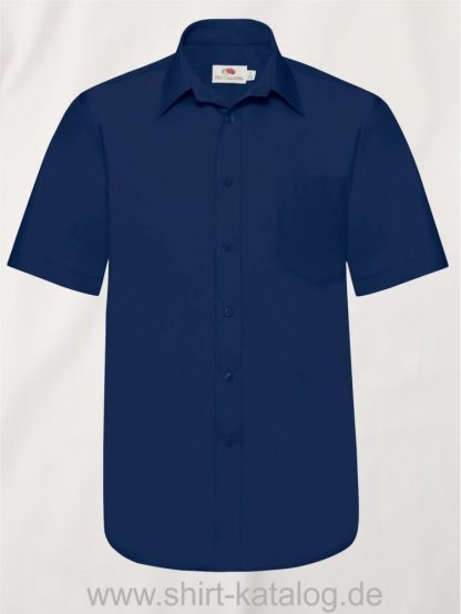 Men´s-Short-Sleeve-Poplin-Shirt-Navy