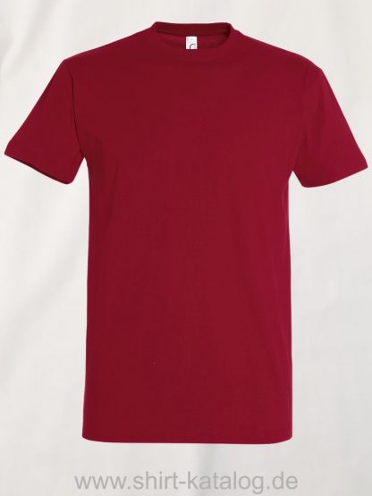Sol's-Imperial T-Shirt Fire-Red