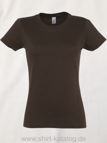 Sol's Imperial T-Shirt Woman Chocolate
