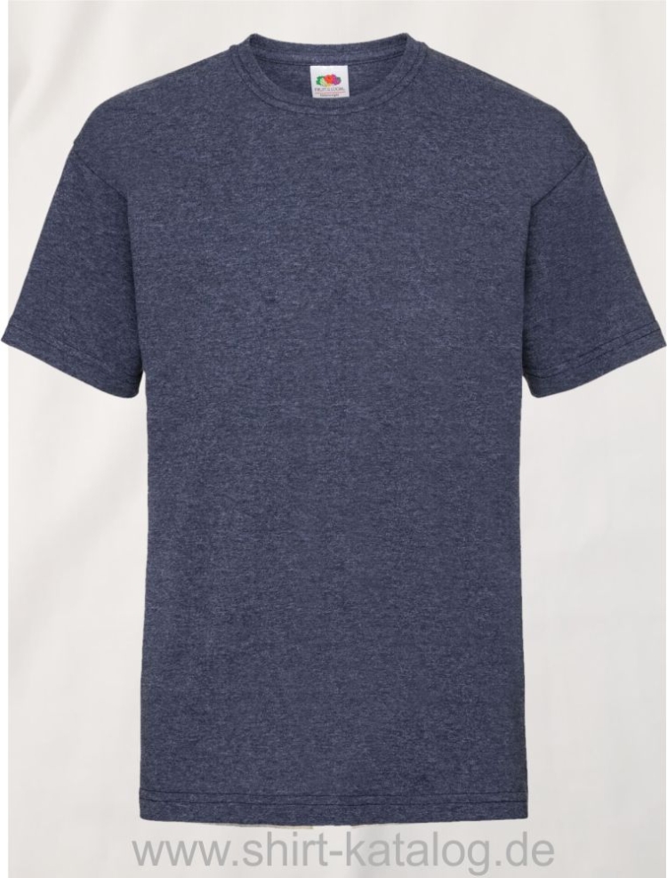 23191-Fruit-Of-The-Loom-Kids-Valueweight-T-F140K-Vintage-Heather-Navy