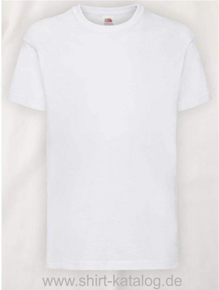 23191-Fruit-Of-The-Loom-Kids-Valueweight-T-F140K-White