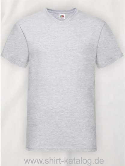 23265-Fruit-Of-The-Loom-Valueweight-V-Neck-T-Heather-Grey