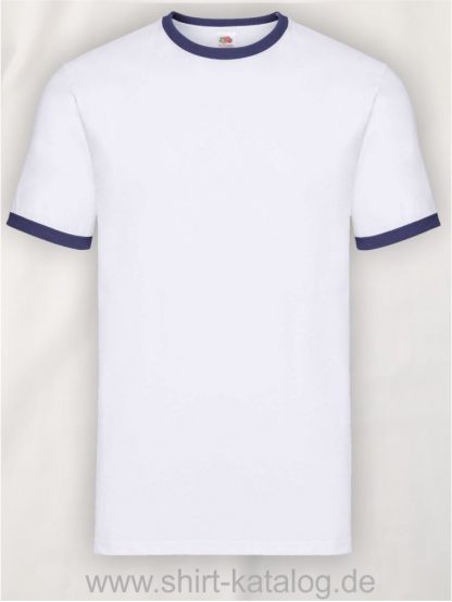 23271-Fruit-Of-The-Loom-Kids-Ringer-T-White-Navy