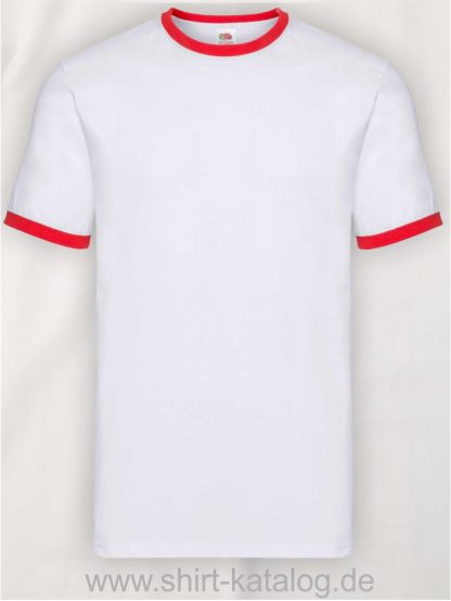 23271-Fruit-Of-The-Loom-Kids-Ringer-T-White-Red