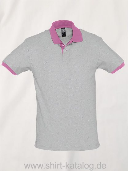 23315-Sols-Polo-Prince-grey-melange-orchid-pink