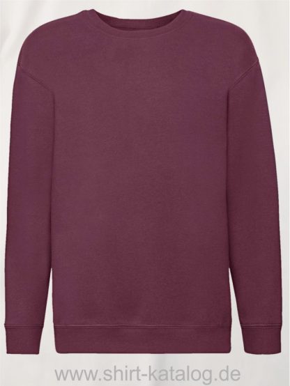 23331-Fruit-of-the-Loom-Premium-Set-In-Sweat-Kids-Burgundy