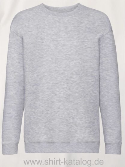 23331-Fruit-of-the-Loom-Premium-Set-In-Sweat-Kids-Heather-grey