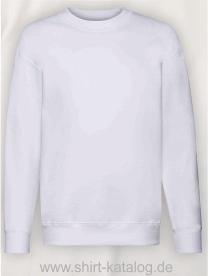 23331-Fruit-of-the-Loom-Premium-Set-In-Sweat-Kids-White