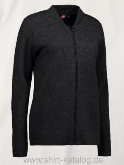24744-ID-Identity-Casual-Damen-Cardigan-Zip-0645-Charcoal